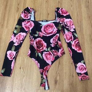 Missguided Floral Bodysuit